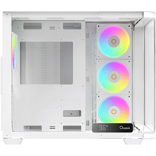 Корпус ATX Miditower Ocypus Iota C70 WH Curve ARGB Digital White