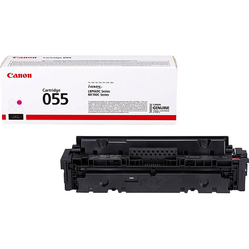 Картридж Canon 055 M Magenta для Canon MF746Cx/MF744Cdw/MF742Cdw/LBP664Cx/663Cdw (2100стр.)