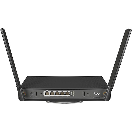 Беспроводной маршрутизатор MikroTik hAP AX3 C53UiG+5HPaxD2HPaxD Wi-Fi 6  2.4 и 5ГГц 4xGLAN 1x 2.5G RJ45, USB