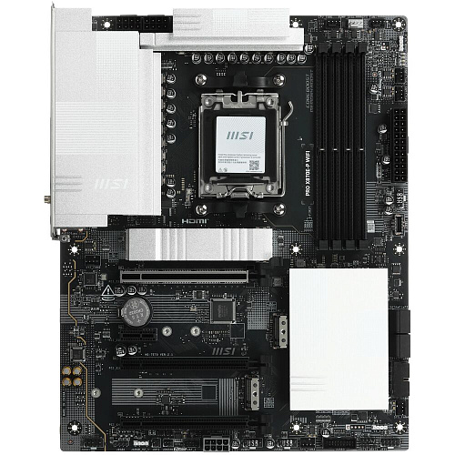 Материнская плата MSI Pro X870E-P WiFi Socket-AM5 AMD X870E 4xDDR5, 4xSATA3, RAID, 3xM.2, 3xPCI-E16x, 4xUSB3.2, 2xUSB3.2 Type C, HDMI, WiFi, 5Glan, ATX Ret