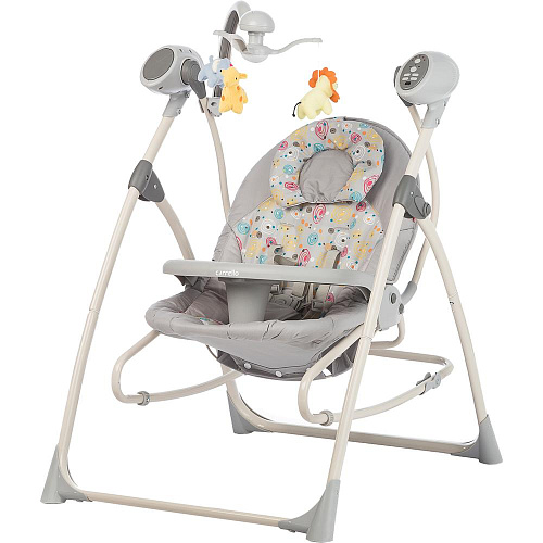 Колыбель-качели детские Carrello Nanny 3 в 1 CRL-0005 Grey Planet