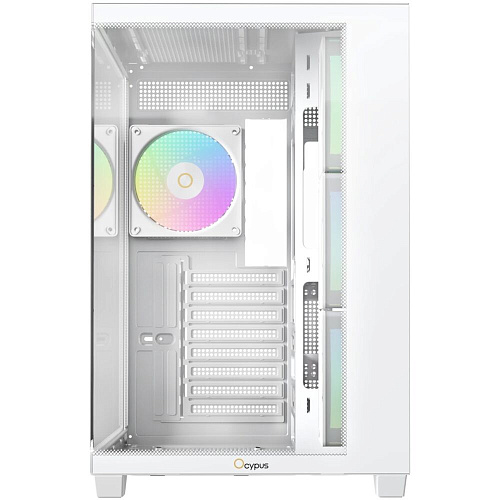 Корпус ATX Miditower Ocypus Gamma C74 BK ARGB White