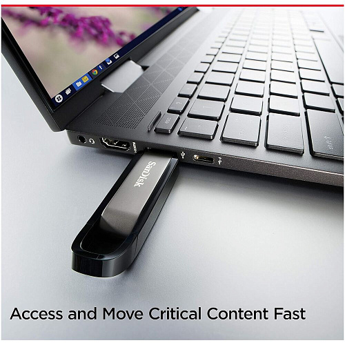 USB Flash накопитель 256GB SanDisk CZ810 Extreme Go (SDCZ810-256G-G46) USB 3.0 Черный