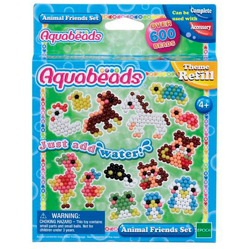 Набор для творчества Aquabeads Набор бусин "Забавные животные" 79298
