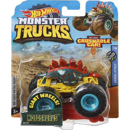 Mattel Hot Wheels Базовый Монстр трак 1:64 FYJ44 Motosaurus 25/75