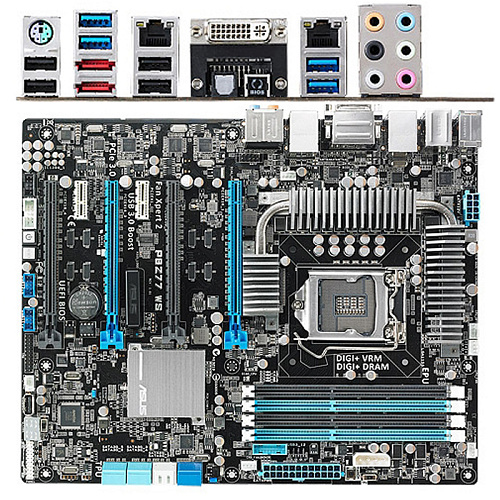 Материнская плата ASUS P8Z77 WS s1155, Z77 4xDDR3, 1xPCI-E16x 2xSATA3, DVI, HDMI, 6xUSB3.0, Raid, 2xeSATA, 2xGLan, ATX Ret