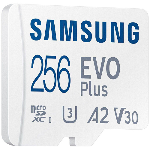 Карта памяти Micro SecureDigital 256Gb SDXC Samsung Evo Plus class10 UHS-I U3 (MB-MC256SA) УЦЕНКА
