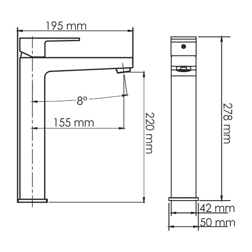Смеситель для раковины WasserKRAFT Abens 2003H