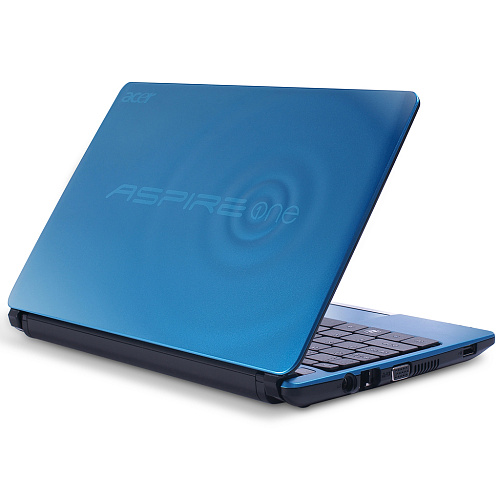 Нетбук Acer Aspire One D AOD257-N57DQbb Atom-N570/1GB/250Gb/Wi-Fi/Cam/10.1"/W7St/Blue(синий)