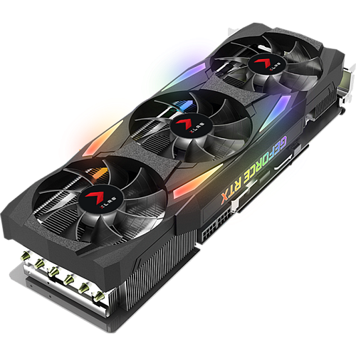 Видеокарта PNY GeForce RTX 3090 24576Mb, XLR8 Gaming Uprising Epic-X  24G (VCG309024TFXMPB) 1xHDMI, 3xDP, Ret 