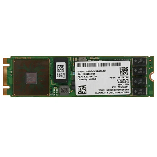 Внутренний SSD-накопитель 480Gb Intel SSDSCKKB480GZ1Z SATA3 D3-S4520-Series M.2 2280 SATA3