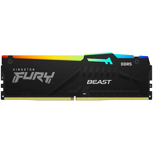 Модуль памяти DIMM 32Gb DDR5 PC41600 5200MHz Kingston Fury Beast RGB EXPO Black (KF552C40BB2A-32)