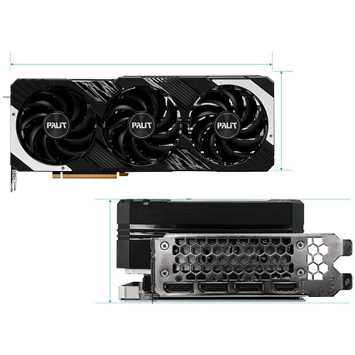 Видеокарта Palit GeForce RTX 4070 Ti 12288Mb, GamingPro 12G (NED407T019K9-1043A) 1xHDMI, 3xDP, Ret
