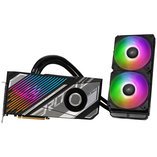 Видеокарта ASUS GeForce RTX 4090 24576Mb, Strix LC Gaming OC 24G (ROG-Strix-LC-RTX4090-O24G-Gaming) 2xHDMI, 3xDP, Ret