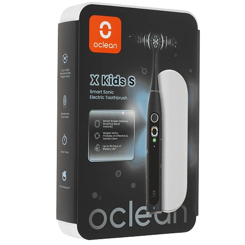 Электрическая зубная щетка Oclean Электрическая зубная щётка X Kids S, Black