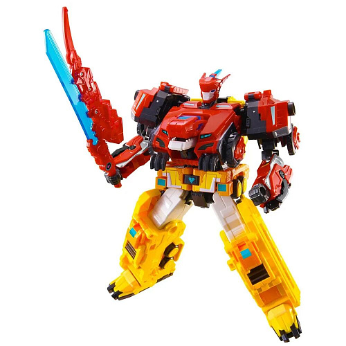 Dinoster Мега-трансформер 4-в-1 Диностер Раптор Трон 3 режима игры УЦЕНКА