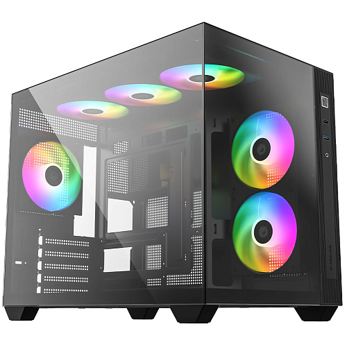Корпус MicroATX Miditower ID-Cooling View 500 ARGB Black