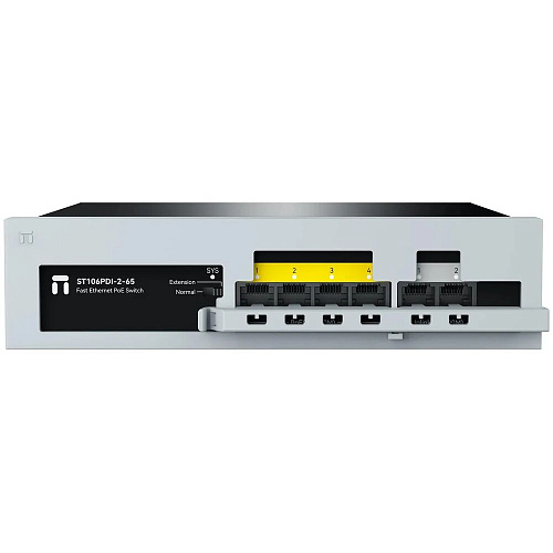 Коммутатор Netis ST106PDI-2-65 (L2) 6x100Мбит/с 4PoE+65W неуправляемый