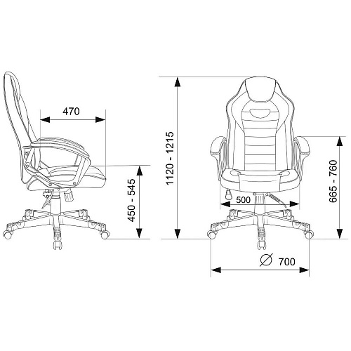 Кресло для геймера Zombie GAME 16 черный/красный эко.кожа/ткань крестов. пластик