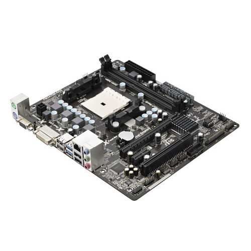 Материнская плата ASRock FM2A75M-DGS Soc-FM2 AMD A75 2xDDR3, Raid, 2xUSB 3.0, 6xSATA 6Gb/s, 1xPCI-E16x, GLAN mATX Retail