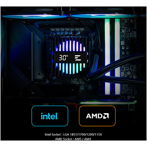 Система водяного охлаждения Zalman Alpha2 A36 Black ARGB (S1150/1155/S1151/1200/1700/1851, AM4, AM5)