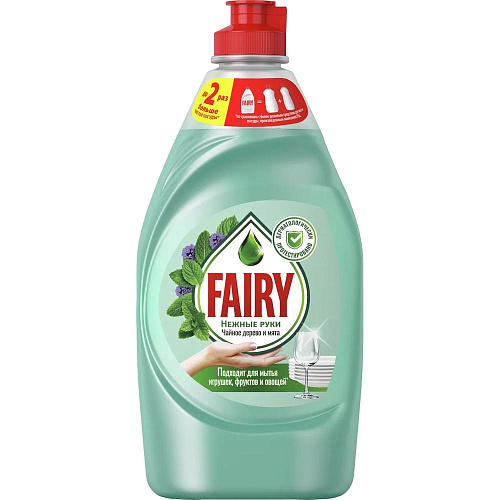 Fairy Средство для мытья посуды Чайное дерево и мята, 450 мл.