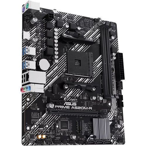 Материнская плата ASUS Prime A520M-R A520 Socket AM4 2xDDR4, 4xSATA3, RAID, 1xM.2, 1xPCI-E16x, 4xUSB3.2, HDMI, Glan, mATX