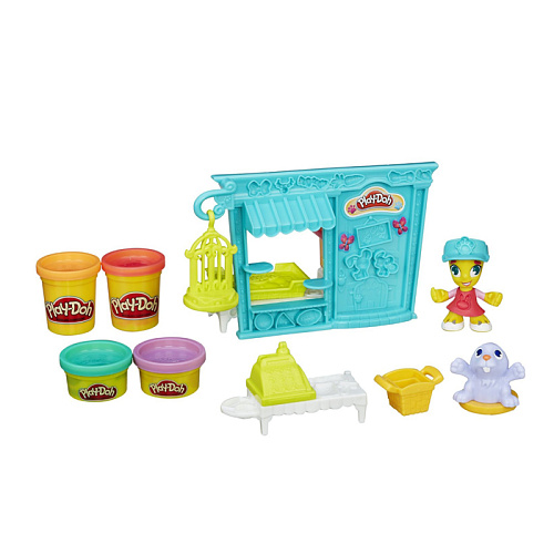 Игровой набор с пластилином Hasbro Play-Doh B3418 Город Магазинчик домашних питомцев