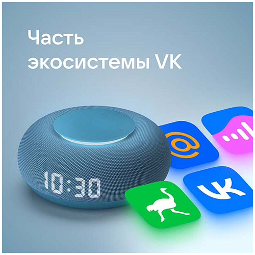 Умная колонка Капсула Мини с голосовым помощником Маруся от VK Blue