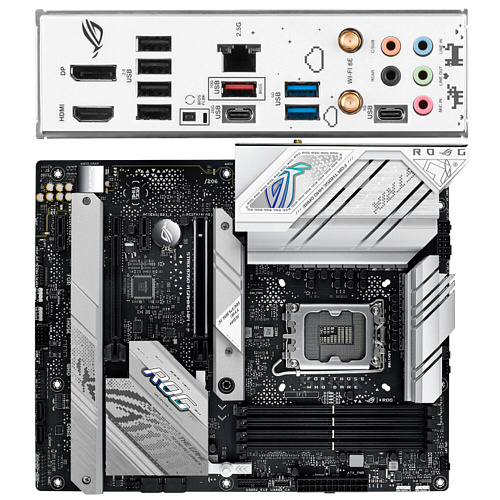 Материнская плата ASUS ROG Strix B760-A Gaming WiFi B760 Socket-1700 4xDDR5, 4xSATA3, RAID, 3xM.2, 4xPCI-E16x, 3xUSB3.2, 2xUSB3.2 Type C, DP, HDMI, WiFi, 2.5Glan,ATX