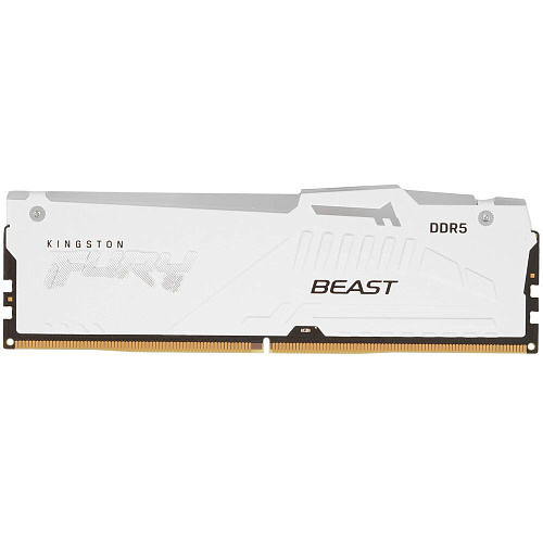 Модуль памяти DIMM 16Gb DDR5 PC48000 6000MHz Kingston Fury Beast White RGB EXPO (KF560C36BWE2A-16)