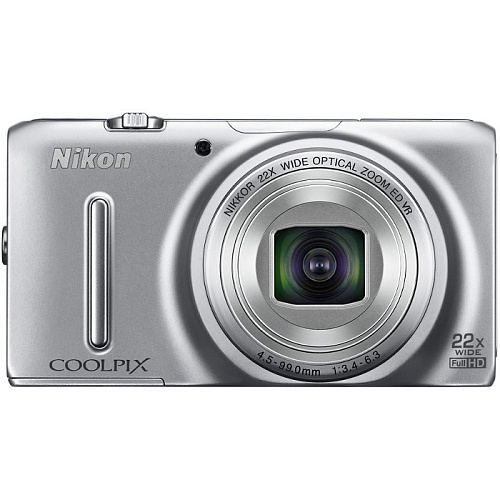 Компактная фотокамера Nikon Coolpix S9500 Silver (18.1 Mpix, 3"LCD, 22x zoom, 1920x1080p)