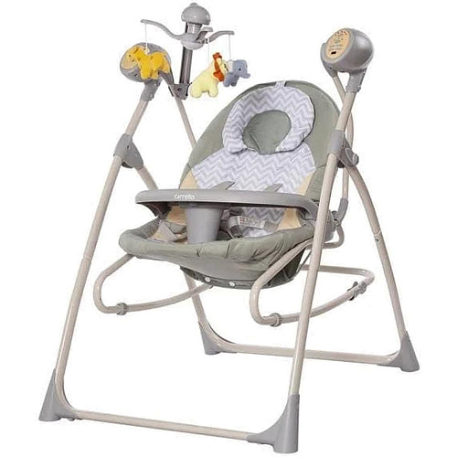Колыбель-качели детские Carrelo Nanny 3 в 1 CRL-0005 Green Zigzag