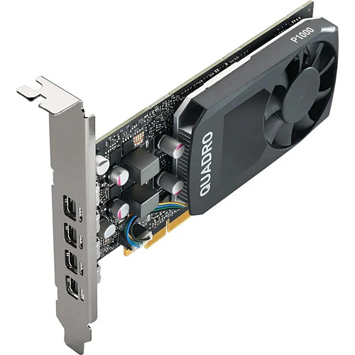 Видеокарта PNY NVIDIA Quadro P1000 V2 (VCQP1000V2BLK-1) 4GB 4xMiniDP Oem