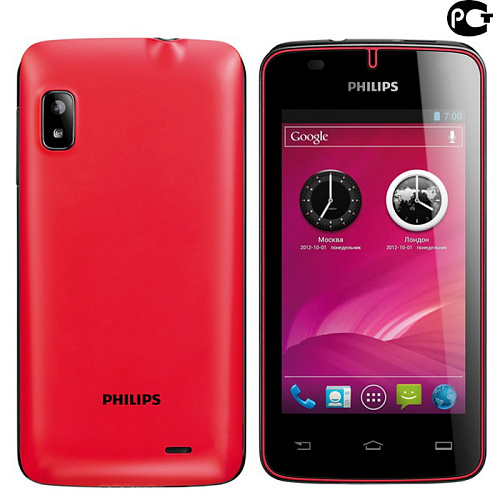 Philips Xenium W536 Black+ Red 