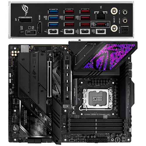 Материнская плата ASUS ROG Strix Z890-E Gaming WiFi Z890 Soc-1851 4xDDR5, 4xSATA3, RAID, 7хM.2, 2xPCI-E16x, 10xUSB3.2, 4xUSB3.2 Type C, DP, HDMI, WiFi, 5Glan, ATX