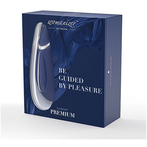 Стимулятор клитора Womanizer Premium синий