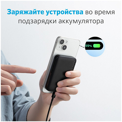Внешний аккумулятор Anker 321 Mag-Go A1616 5000mAh Black
