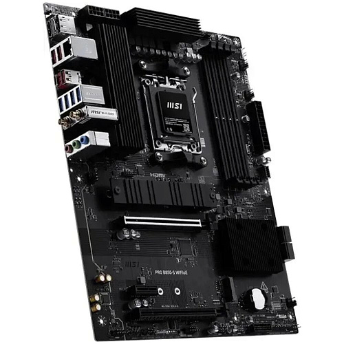 Материнская плата MSI Pro B850-S WiFi6E Socket-AM5 AMD B850 4xDDR5, 4xSATA3, RAID, 2xM.2, 2xPCI-E16x, 7xUSB3.2, 1xUSB3.2 Type C, DP, HDMI, WiFi, 2.5Glan, ATX Ret