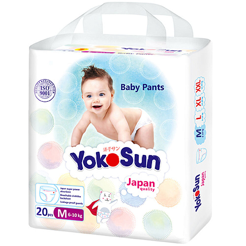 YokoSun Трусики Comfort, M (6-10 кг.), 20 шт.