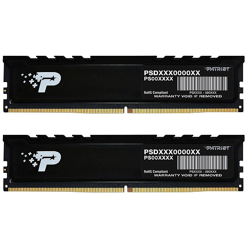 Модуль памяти DIMM 64Gb 2x32Gb DDR5 PC38400 4800MHz Patriot Memory (PSP564G4800KH1)