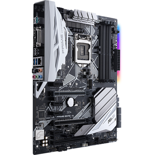 Материнская плата ASUS Prime Z370-A Socket-1151v2 4xDDR4, 4xSATA3, RAID, 2xM.2, 2xPCI-E16x, 3xUSB3.1, 1xUSB3.1 Type C, DVI-D, HDMI, DP, Glan, ATX
