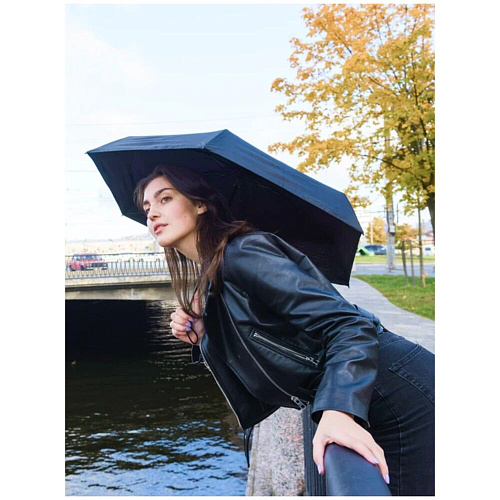 Зонт RoadLike компактный в чехле, черный