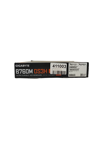 Материнская плата Gigabyte B760M DS3H GEN5 B760 Socket-1700 4xDDR5, 4xSATA3, RAID, 2xM.2, 1xPCI-E16x, 3xUSB3.2, 1xUSB3.2 Type C, D-Sub, 2xDP, HDMI, 2.5Glan, mATX УЦЕНКА