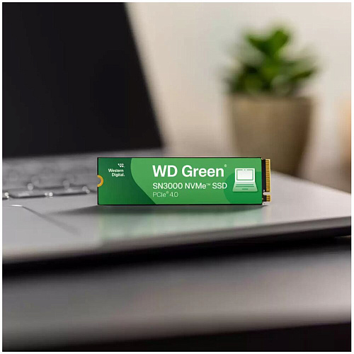 Внутренний SSD-накопитель 1000Gb Western Digital Green SN3000 (WDS100T4G0E) M.2 2280 PCIe NVMe 4.0 x4