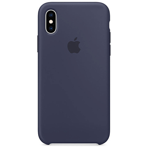 Чехол для Apple iPhone Xs Silicone Case Midnight Blue