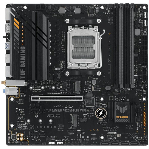 Материнская плата ASUS TUF Gaming A620M-Plus WiFi A620 Socket AM5 4xDDR5, 4xSATA3, 2xM.2, 1xPCI-E16x, 2xUSB3.2, 2xDP, HDMI, WiFi, 2.5Glan, mATX