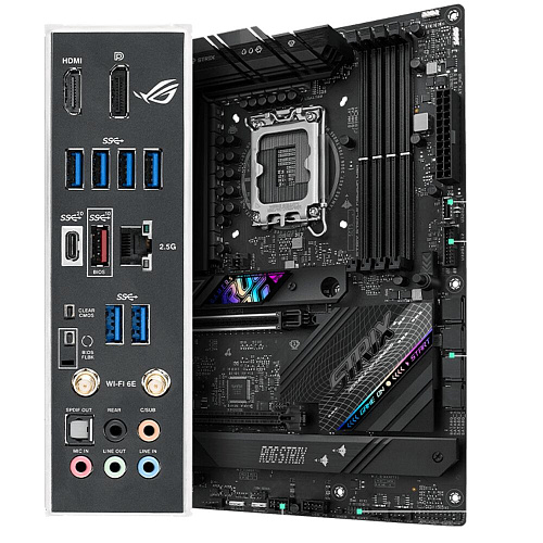 Материнская плата ASUS ROG Strix B760-F Gaming WiFi B760 Socket-1700 4xDDR5, 4xSATA3, RAID, 3xM.2, 2xPCI-E16x, 7xUSB3.2, 1xUSB3.2 Type C, DP, HDMI, WiFi, 2.5Glan, ATX
