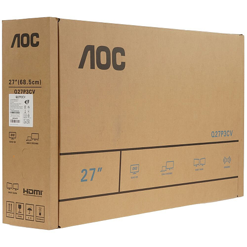 Монитор 27" AOC Q27P3CV IPS 2560x1440 4ms HDMI, DisplayPort , USB Type-C
