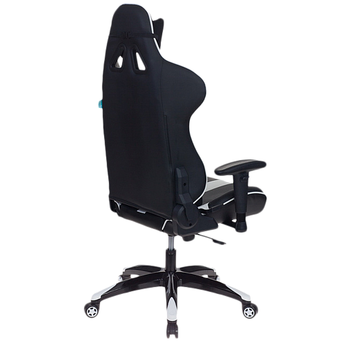 Кресло игровое Бюрократ CH-772N/BL+WHITE две подушки черный/белый искусственная кожа (пластик черный